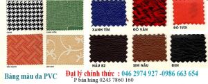 Mẫu màu da PVC Nội Thất 190
