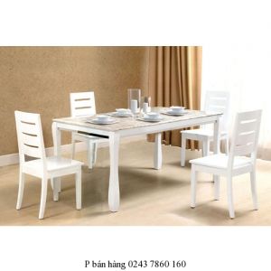 Bộ bàn ghế ăn 1m6 HGB60; HGG60