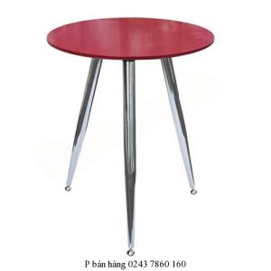 Bàn cafe B40 Mặt gỗ Công nghiệp