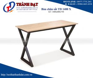 bàn làm việc chân sắt TD1400X