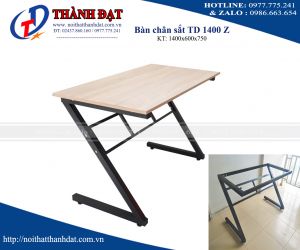 bàn làm việc chân sắt TD1400Z