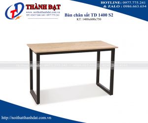 bàn làm việc chân sắt TD1400S2
