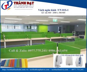 Vách ngăn kính sơn rên mặt bàn VN 01S