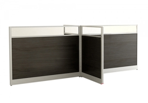 Vách VN04 Gỗ + kính