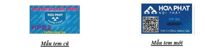 Hòa Phát thay đổi tem chống hàng giả