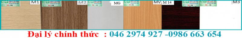 Bảng màu gỗ cho sản phẩm bàn làm việc  nội thất 190