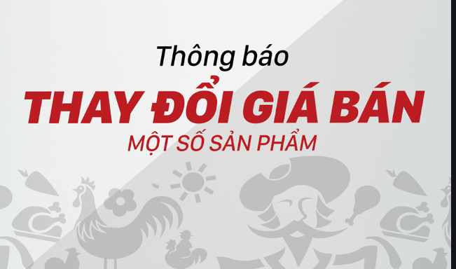 Thông báo tăng giá toàn bộ sản phẩm nội thất